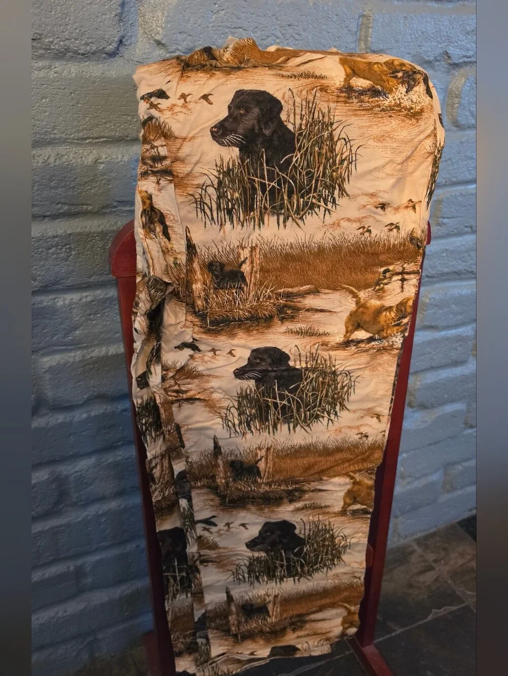 North River Printed Flannel Lounge Pants - Beige and Brown 2XL Mens NWT